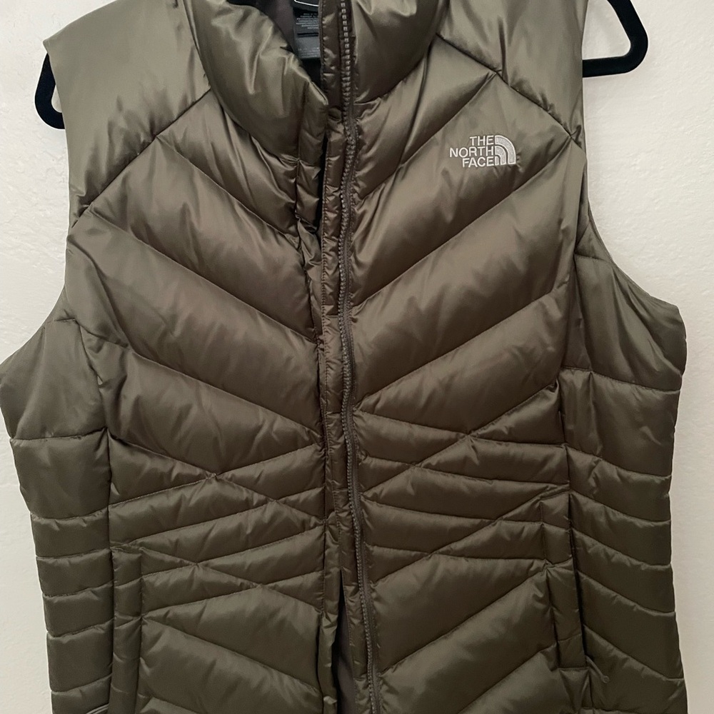 The North Face Women's Quilted Puffer Vest in Olive Green